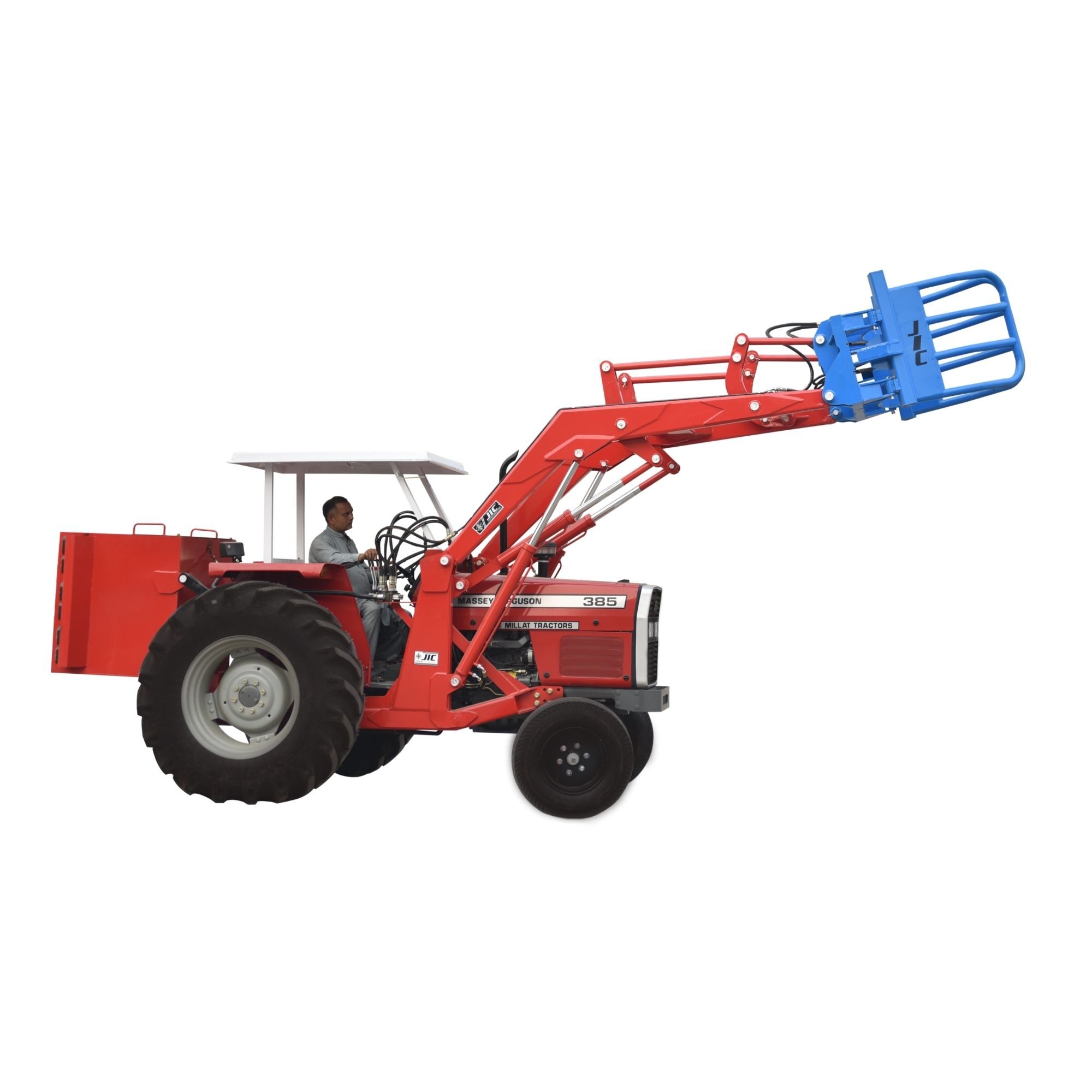 Hydraulic Bale Grabber Loader Attachment By Jic Pakistan