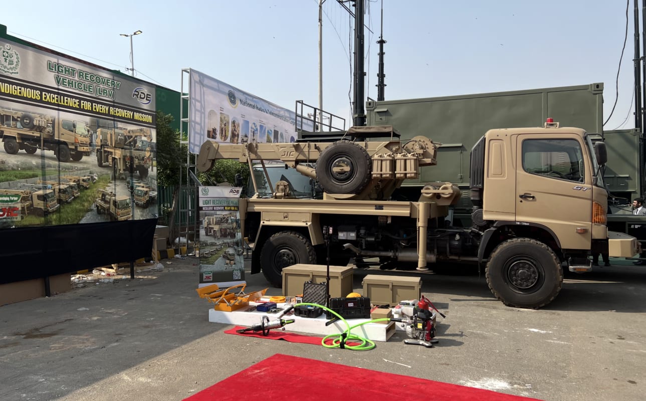 Ideas 2024 Global Exhibition, Rde Showcased Jic Manufactured Crane Lrv | Javaid Industrial Company Pvt Limited - Jic Pakistan | Jic Pakistan