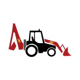 a backhoe loader attached to a tractor in pakistan
