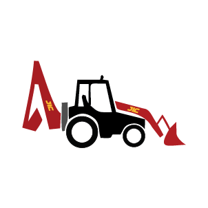 A Backhoe Loader Attached To A Tractor In Pakistan