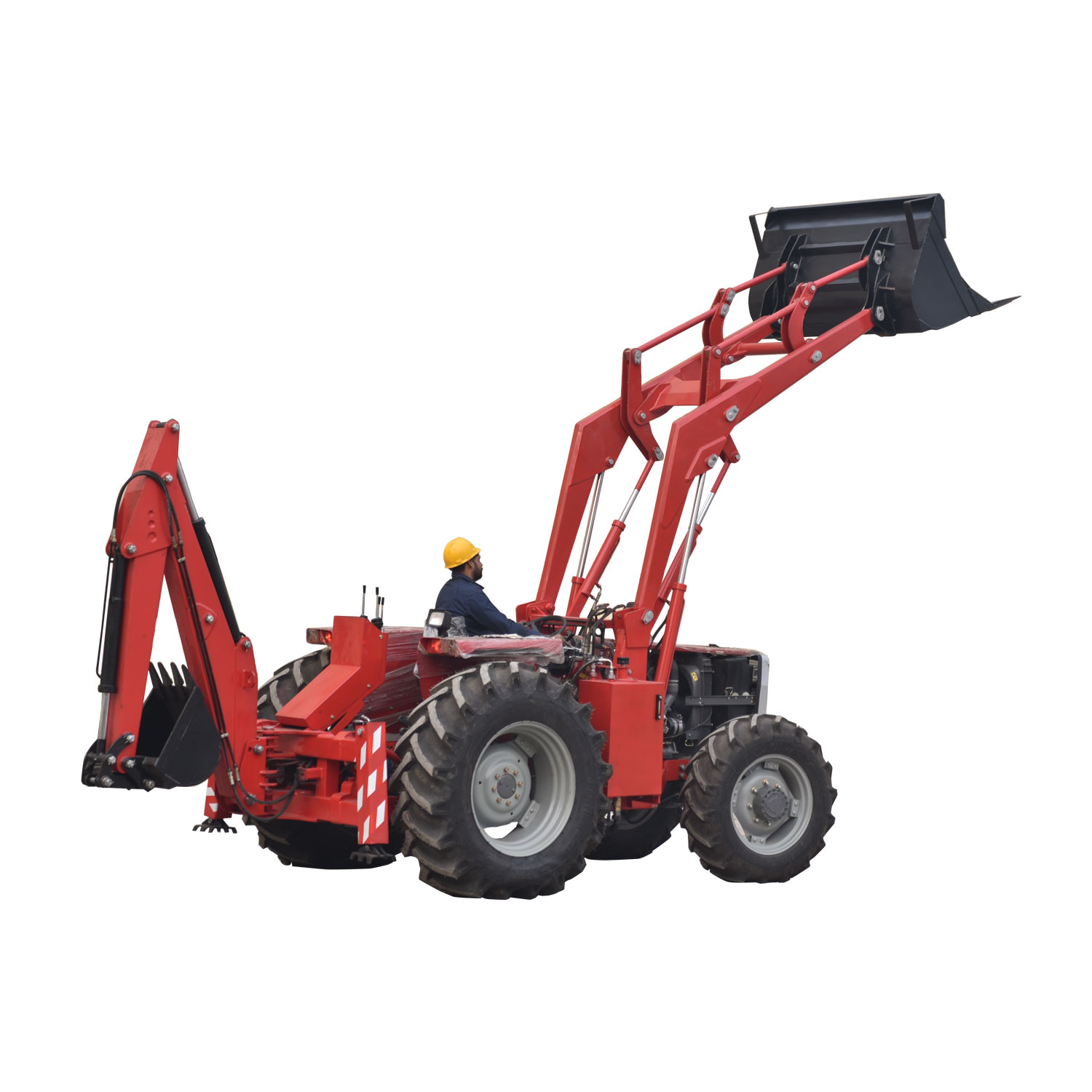 Backhoe With Loader For Tractor - Image 1